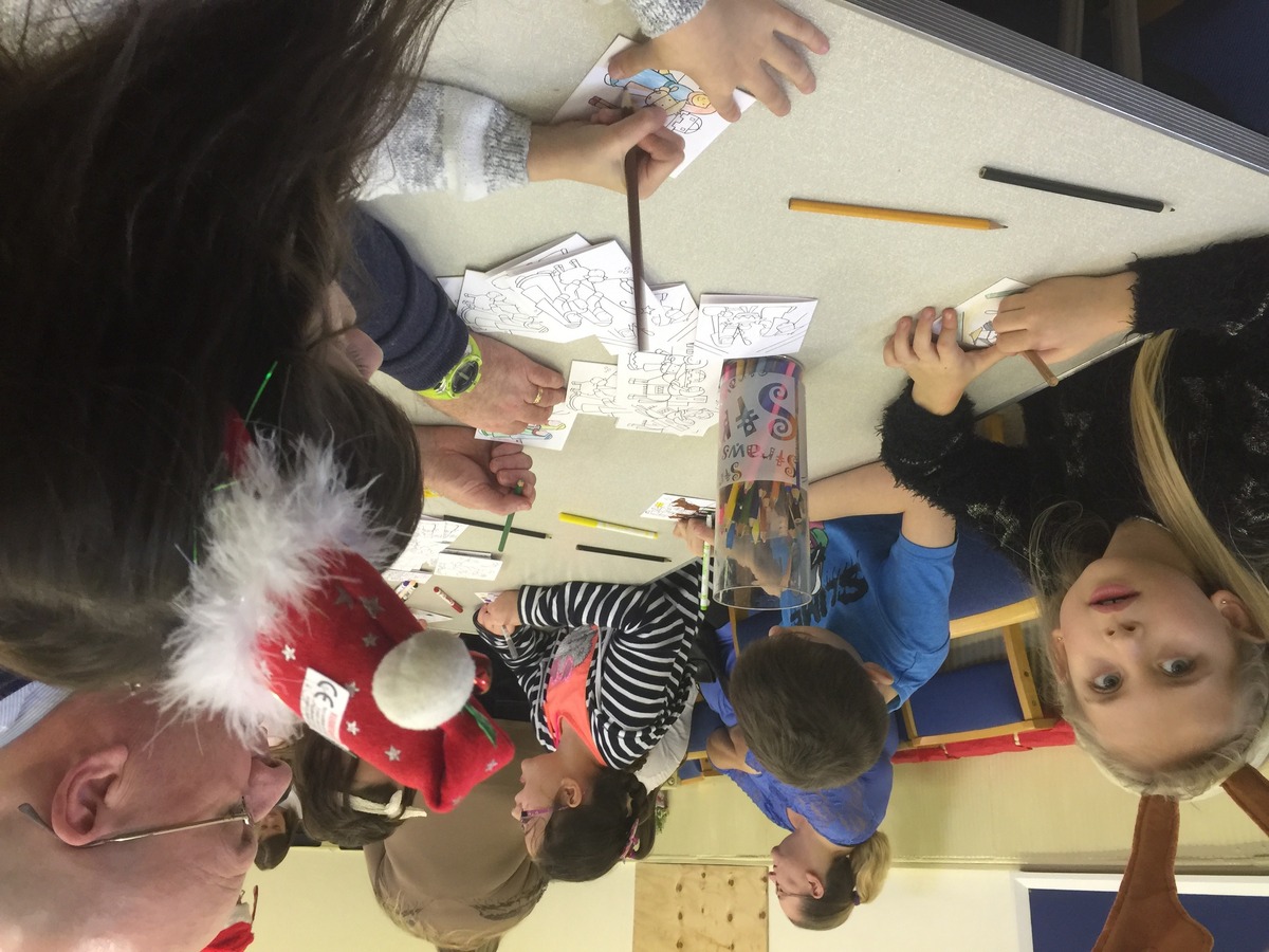 Making Christmas cards 